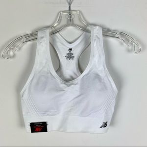 New Balance white sports bra